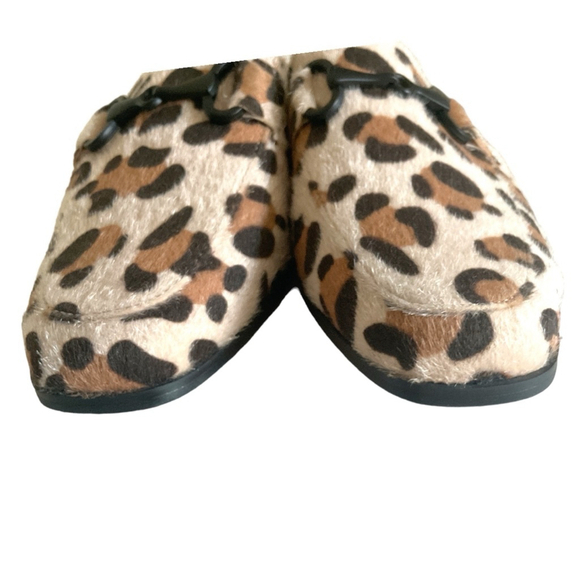 CCOCCI ADELIA Leopard Print Mules Size 9 black metal horsebit detail - Picture 8 of 14